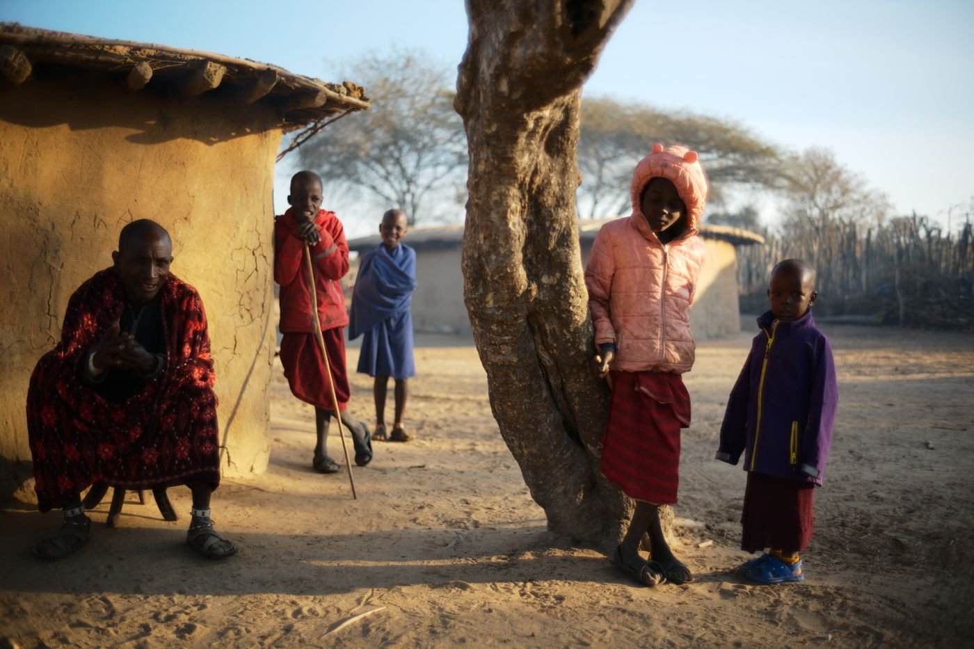 Daily life in a rural African village